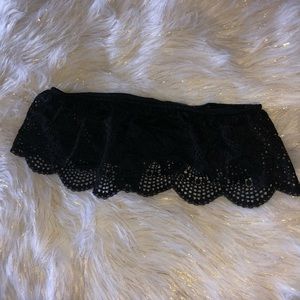 Victoria Secret Womens Bandeau Bra Lace  Black M